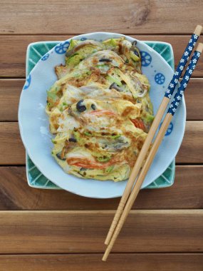 Korece tarzı yumurta mantar krep