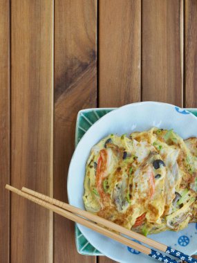 Korece tarzı yumurta mantar krep