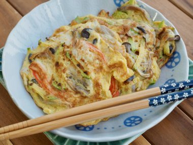 Korece tarzı yumurta mantar krep