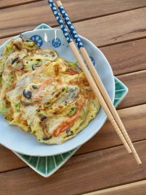 Korece tarzı yumurta mantar krep