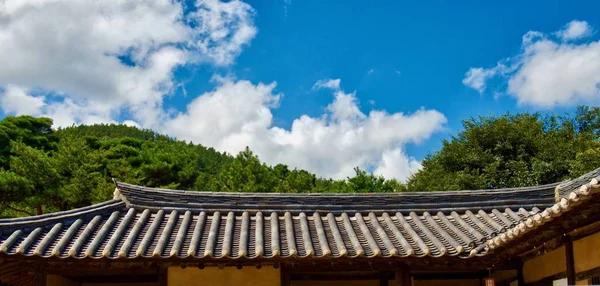 Casa Tradicional Coreana Hanok — Fotografia de Stock