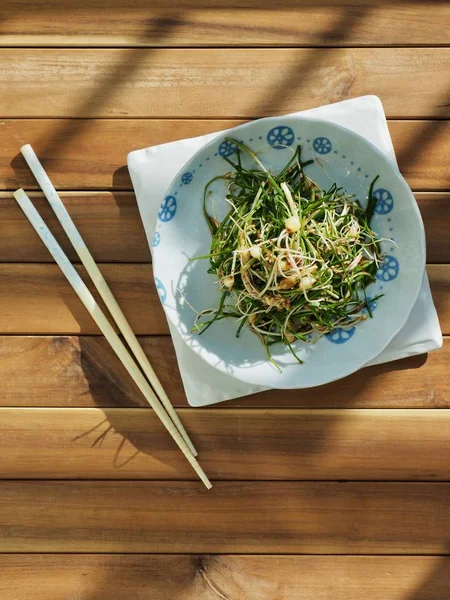 Kore yemeği malzemeler vahşi bıçaklamak soya sosu baharat