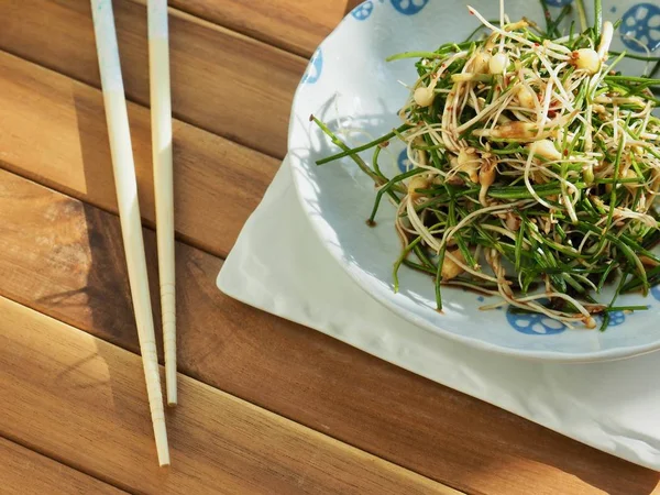 Kore yemeği malzemeler vahşi bıçaklamak soya sosu baharat