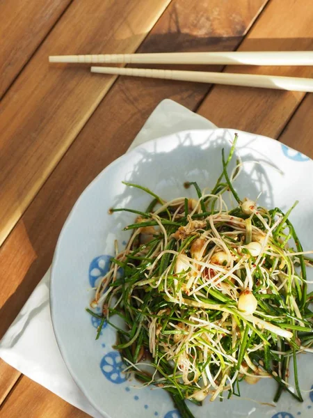 Kore yemeği malzemeler vahşi bıçaklamak soya sosu baharat