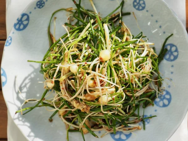 Kore yemeği malzemeler vahşi bıçaklamak soya sosu baharat