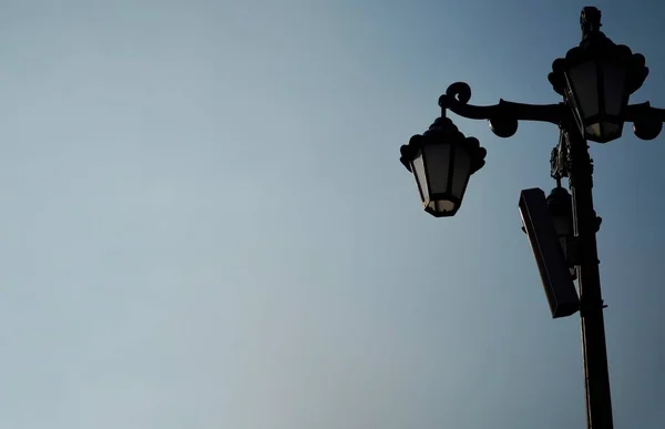 South Korea Street lamp and sky