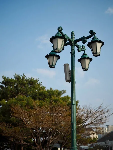 South Korea Street lamp and sky