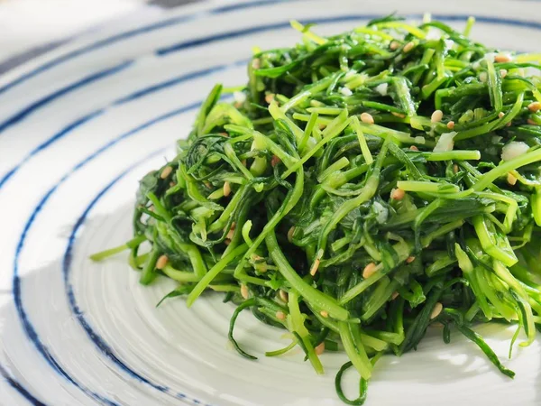 Cucina Coreana Verdura Stagionata Namul Alle Erbe Spergularia Marina Griseb — Foto Stock