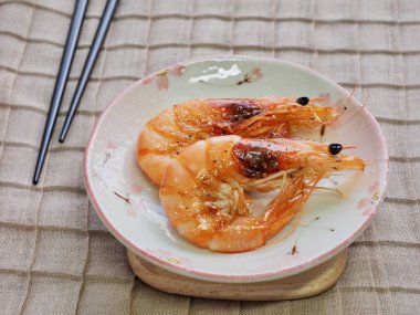 Asya gıda ızgara karides 