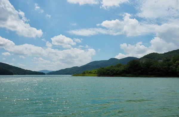 Paisagem Lago Daecheong Cidade Cheongju Coreia Sul — Fotografia de Stock