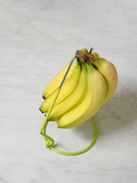 Banana Colgando Gancho Plátano — Foto de Stock