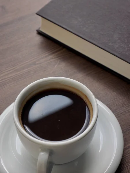 Café Libros Negros — Foto de Stock