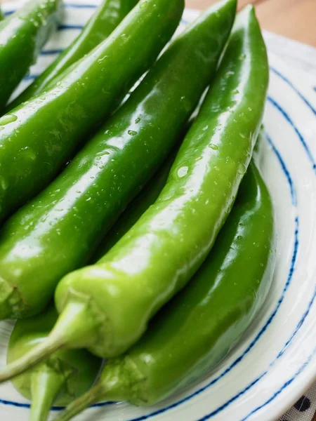 Koreański Warzywa Zielony Pieprz — Zdjęcie stockowe