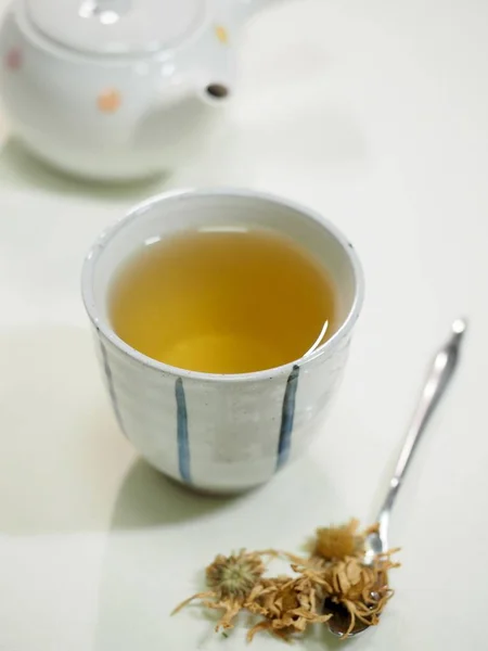 Azjatycka Herbaty Ziołowe Herbaty Chryzantemy — Zdjęcie stockowe