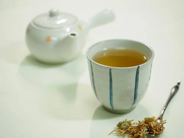 Azjatycka Herbaty Ziołowe Herbaty Chryzantemy — Zdjęcie stockowe
