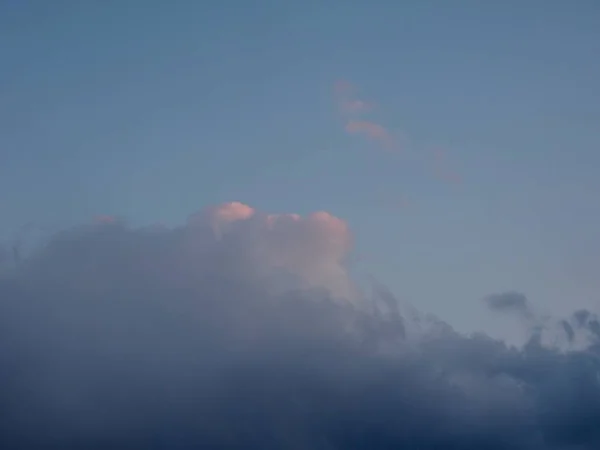 Paisaje Atardecer Con Cielo Nubes — Foto de Stock