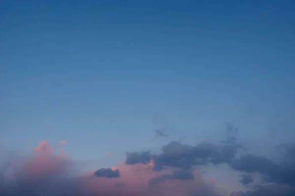 Solnedgång Landskap Med Himmel Och Moln — Stockfoto