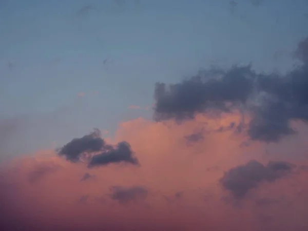 Paisagem Pôr Sol Com Céu Nuvens — Fotografia de Stock