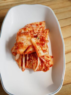 Kore yemeği taze kimchi