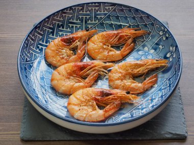 Asya gıda ızgara karides 