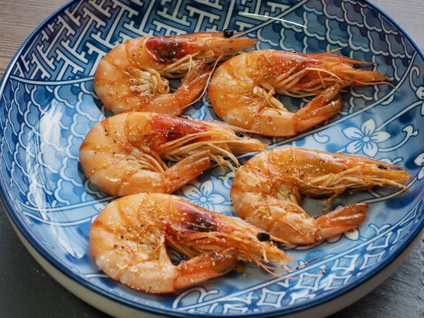 Asya gıda ızgara karides 
