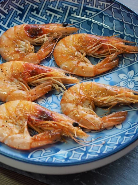 Asya gıda ızgara karides 