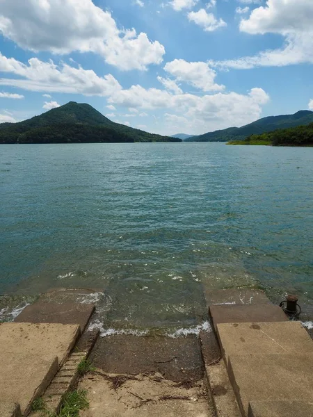 Paisaje Del Lago Daecheong Ciudad Cheongju Corea Del Sur — Foto de Stock