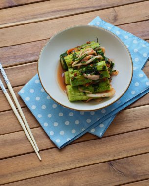 Kore yemeği doldurulmuş salatalık turşusu, salatalık turşusu, salatalık turşusu, Oi-so-bagi