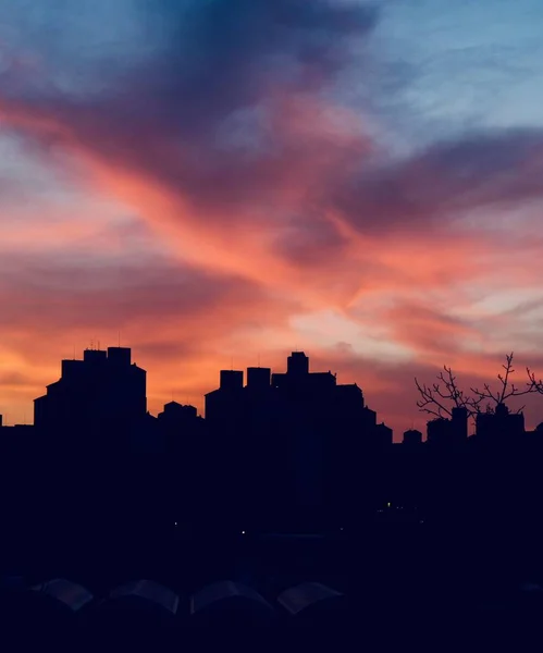 Wohnung Korea Cheongju Stadt Sonnenuntergang — Stockfoto