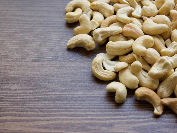 Anacardos Con Tabla Madera — Foto de Stock