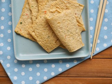 Asya yemeği balık keki, balık ezmesi, eomuk, odeng.