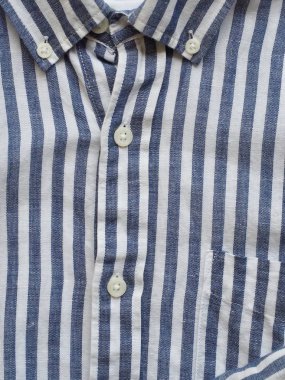 Çizgili keten gömlek, yazlık giyim