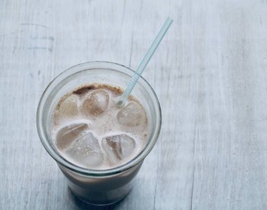 Kore geleneksel içecek buz karışık tahıl tozu Latte