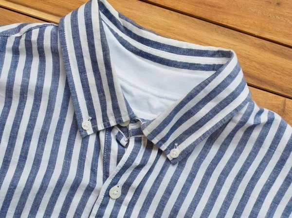 Striped Linen Shirt Summer Clothing — Stock Photo, Image
