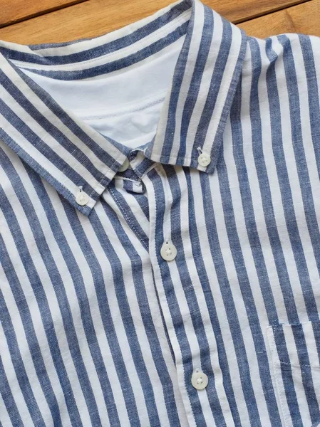 Striped linen shirt, summer clothing