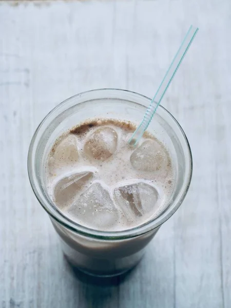 Bebida Tradicional Coreana Polvo Grano Mixto Hielo Latte —  Fotos de Stock