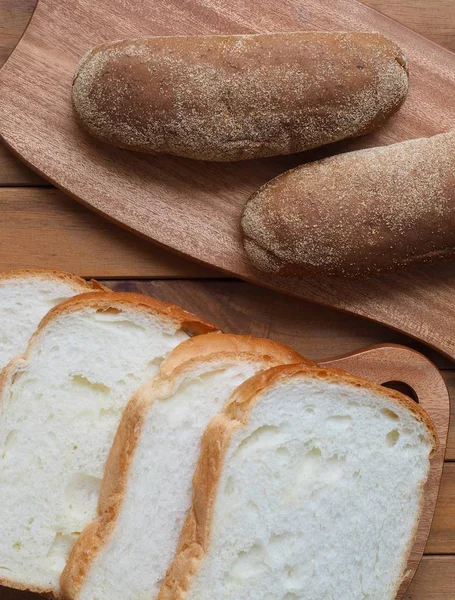 Цілий Пшеничний Хліб Простий Хліб — стокове фото