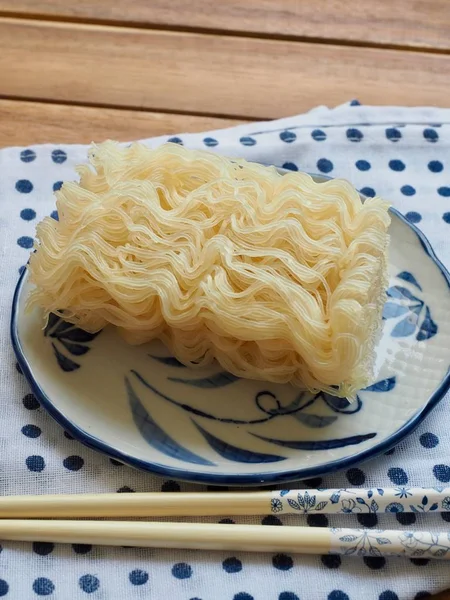 Comida Asiática Fideos Arroz Fideos Arroz Secos — Foto de Stock