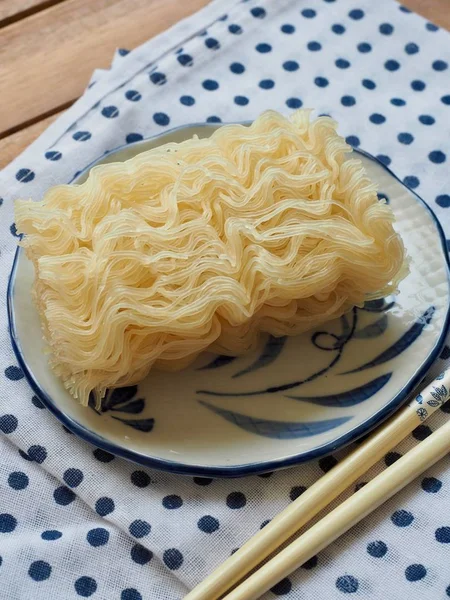 Comida Asiática Fideos Arroz Fideos Arroz Secos — Foto de Stock