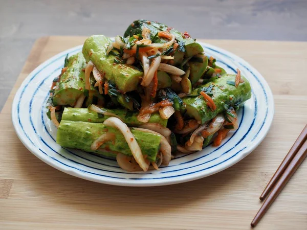 Kore yemeği doldurulmuş salatalık turşusu, salatalık turşusu, salatalık turşusu, Oi-so-bagi