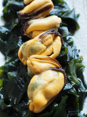 Asya gıda yosun ve midye