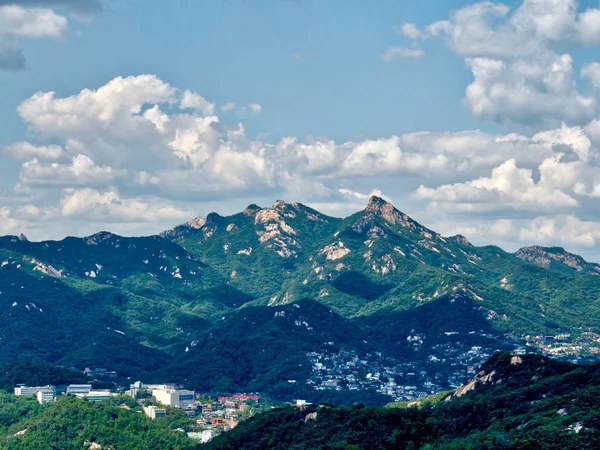 Montanha Seul City Coréia Bukhan Mountain Bukhansan — Fotografia de Stock