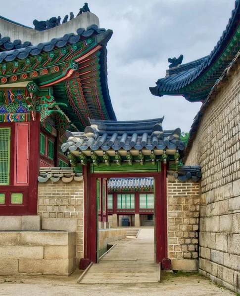 Palacio Tradicional Corea Palacio Changdeok — Foto de Stock