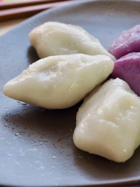 韓国料理ソンピョン 半月形の餅 — ストック写真