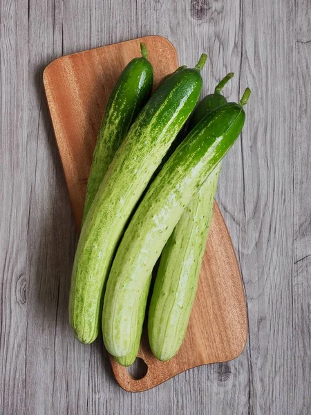 Pepino Vegetal Ecológico Fresco Corea — Foto de Stock