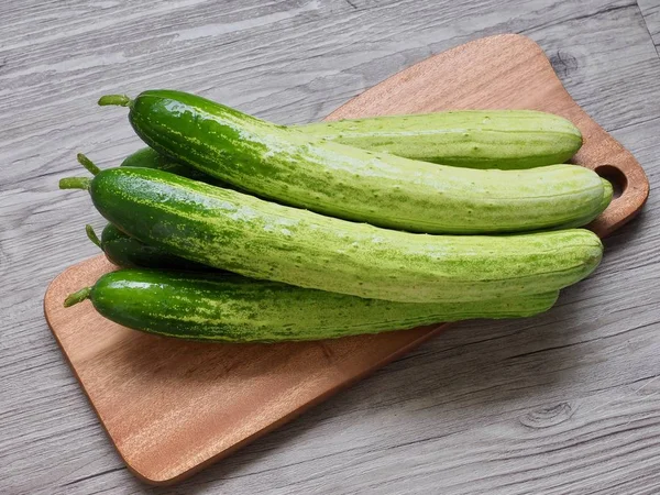 Pepino Vegetal Ecológico Fresco Corea — Foto de Stock