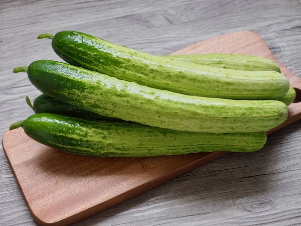 Pepino Vegetal Ecológico Fresco Corea — Foto de Stock