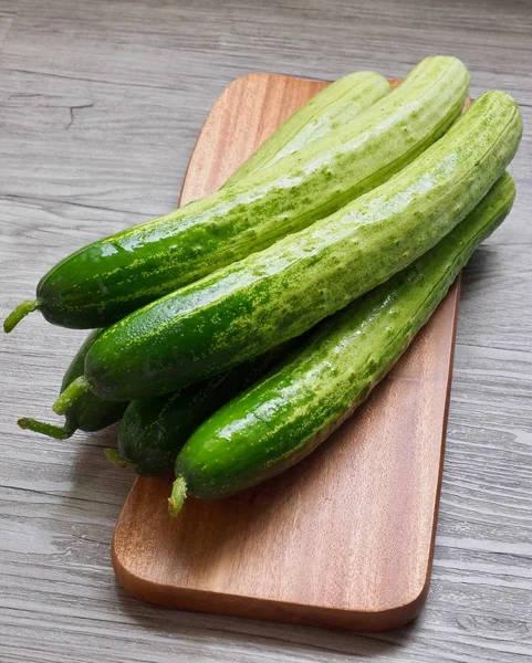 Pepino Vegetal Ecológico Fresco Corea — Foto de Stock