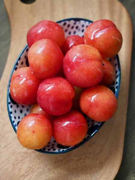 Koreanische Frische Bio Obstpflaume — Stockfoto