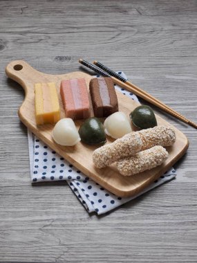Kore gıda mochi kek, Mochi Castella, tteok, pirinç kek, yugwa, Songpyeon